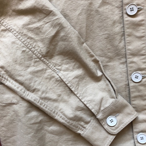 Organic Basics Women Cotton Oxford Overshirt Small - Picture 7 of 9